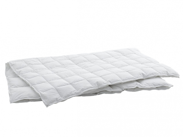 Пуховое одеяло Swiss Dream Basic 80 Caro Light (легкое) не ниже +20°С, гусиный пух,135x200
