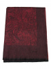  Плед кашемировый Glen Saxon Border Paisley/дамасский узор 120 Black carmine/A5 150x200 фото в интернет-магазине Герд Биллербек