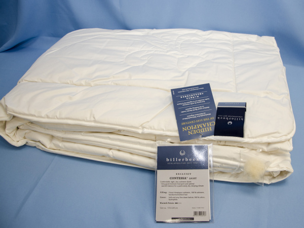 Одеяло Billerbeck Contessa light (лёгкое) не ниже +20°С, кашемир