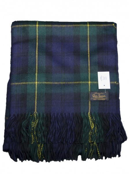 Плед кашемировый Glen Saxon Tartan Gordon 120 130x150