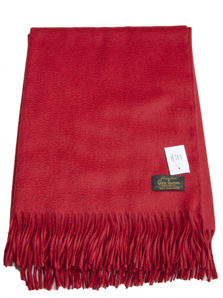 Плед кашемировый Glen Saxon коллекция UNI 122 carmine 130x180