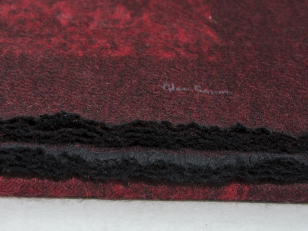  Плед кашемировый Glen Saxon Border Paisley/дамасский узор 120 Black carmine/A5 150x200 фото в интернет-магазине Герд Биллербек